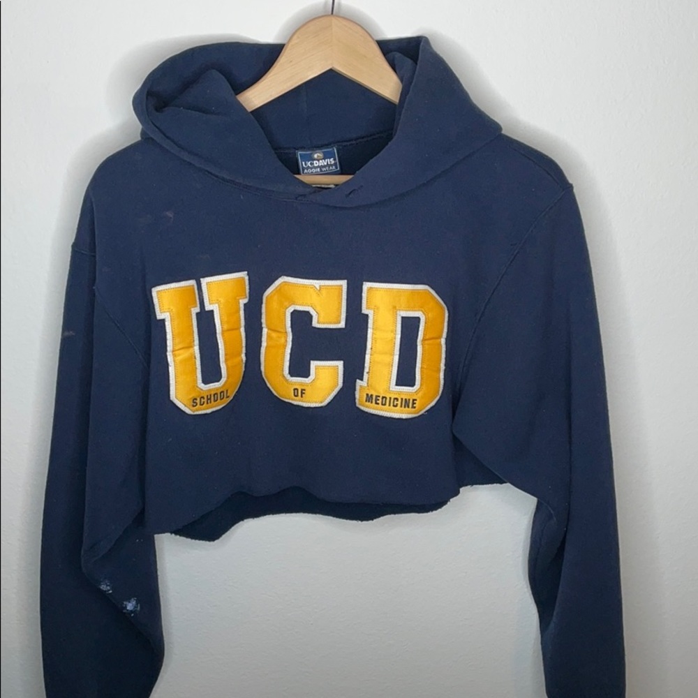 UC Davis Cropped Hoodie